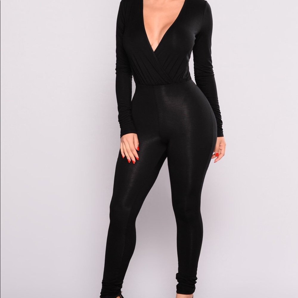 Fashion Nova black jumpsuit